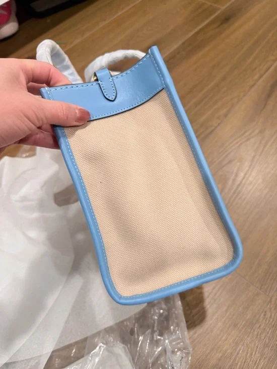 New Coach Pool Leather Natural Canvas Field Tote 22 Bag CH740 - Picture 4 of 8